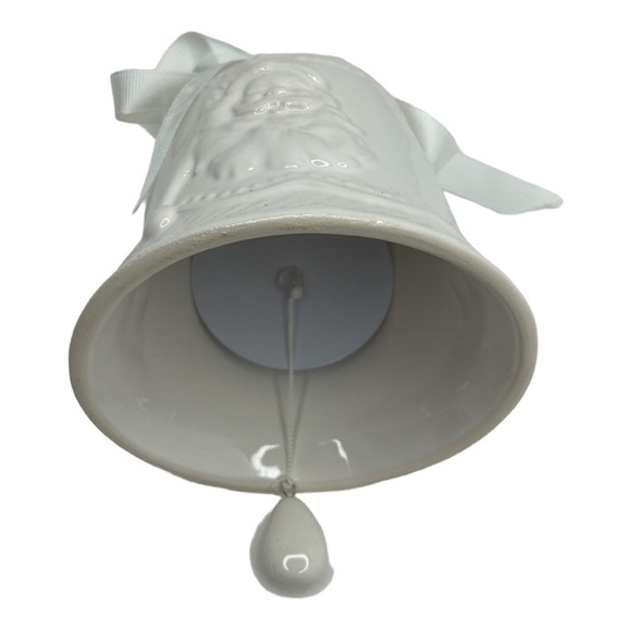 Mission Gallery Santa Claus Christmas Kissing Bell Mistletoe Ornament - Picture 10 of 12